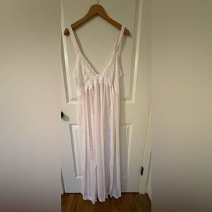 Vintage Neiman Marcus baby pink Lace Nightgown/slip